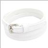 Vera Pelle Cintura Donna vera Pelle Bianca Cinta in Cuoio Sportiva Sottile di da 1,5 cm c1