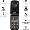 Beghelli Salvalavita Phone SLV19 Senior Phone A Conchiglia Con Tasto Di Chiamata