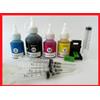 inchiostro shop 250 ml kit ricarica cartucce stampanti hp 337 nero 343 colore + refill clips