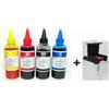 inchiostro shop 4 Flaconi X 100 ML Inchiostro per Stampanti HP 336 hp 342 c + refill clip