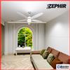 Zephir Ventilatore da Soffitto con Luce ZEPHIR 5 pale 130cm Professionale Silenzioso