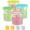 Tuohwue Creami Deluxe Contenitore per Gelatiere Ninja Creami NC501EU 4 Pezzi (z2z)