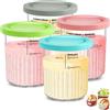 Auvrgmin 4 contenitori per ninja Creami Deluxe Ice Cream Maker NC501 (X9s)