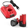 POWER-XWT XNJTG 2 pezzi di ricambio per Milwaukee M12 M12B 48-11-2411 48-11-2420 (r1f)