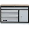 FERVI Cassettiera grande con piano legno 1360x458x945mm per officina Fervi a007/21