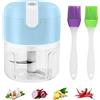 MAYTHANK Tritatutto Elettrico Batteria Ricaricabile, Mini Robot da Cucina Senza (F1R)