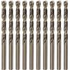 QUARKZMAN 10pz Punte da Trapano Jobber Cobalto 5,7mm / 0,224" Acciaio ad (V3Z)