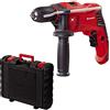 Non applicabile (TG. 500 W) Einhell TE-ID 500 E Trapano a Percussione, 550 W, 240 V, Nero, Rosso