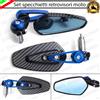 ESL COPPIA SPECCHIETTI RETROVISORI MANUBRIO CARBON E BLU PER GILERA NEXUS 500