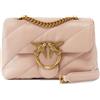 PINKO Love Puff Mini CL Sheep Nappa S Cipria - Antique Gold