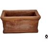 Arreden Vaso fioriera per esterno in terracotta rettangolare balcone giardino cm 37 45