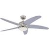 Westinghouse 7222040 Ventilatore a Soffitto Bendan, Metallo, 80 watts, Cromo Sat