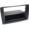 G.M. Production Mascherina supporto radio 1 DIN (ISO) e Doppio 2 Din Fiat Idea di colore NERO