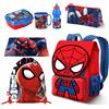 Spiderman Mega Set Zaino Grande Astuccio Porta merenda Scuola Elementare Bambino
