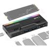 Linq Dock Hard disk SSD NVMe MS2534, Disco Rigido per SSD e 2 USB e Lettore cart