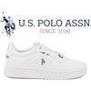 Polo Sportiva bassa con rialzo sneakers uomo pelle BIANCO KOSMO 001E Us POLO