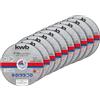 kwb Dischi da taglio smerigliatrice angolare sottile 125 mm Disco da taglio f. Acciaio inox INOX in scatola di cartone con tappo per orecchie ABM. 125 x 1 x 22,23, Ø