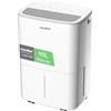 COMFEE' Deumidificatore Casa Muffa 10L/24h, Adatto fino a 16㎡, Tanica da 2.5L, Poco rumoroso, Ruote Piroettanti, Modalità dryer, Doppio drenaggio,Timer, Protezione antitrabocco, CDDOE-10DEN7-QA3(EU)