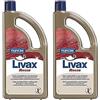 Nuncas Livax Cera Rossa Pavimenti Rossi in Mattoni, Grès e Cemento - 1000ml (Confezione da 2)