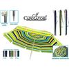 IDEA PIOGGIA srl Ombrellone Mare Spiaggia Luxury Struttura in Alluminio Multicolore 200 cm