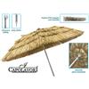 IDEA PIOGGIA srl Ombrellone Mare Spiaggia Rafia Paglia con Snodo 8 Stecche 200 cm