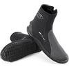 Osprey Stivali da Muta da Adulto con Cerniera, 5 mm in Neoprene Aqua Boots per Uomo e Donna con Punta e Tacco rinforzati, per Adulti 5/EU 38, Nero