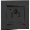 VEMER VE794901 EASYEYE INT - Telecamera di Sorveglianza WiFi da Interno con App, Montaggio da incasso (50x50), Videocamera di Sicurezza Full HD con Tecnologia a Infrarossi, Alimentazione 230V, Grigio