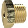 RIEGLER Raccordo riduttore, versione corta, M14 x 1,5 a., M10 x 1,0 i., SW 17, ottone, pressione di lavoro max. 25 bar Max. 150 °C