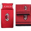 AC Milan hermet A.C. Milan, Completo Lenzuolo 1 Piazza, 100% Cotone, Rosso Nero & 8907 020 2110 Set Asciugamano e Ospite in Spugna, 100% Cotone, Rosso/Nero, 100X60X1 Cm, 2 unità