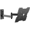 Meliconi CME EDR200 Supporto TV a Parete con Doppio Braccio, 26-40, VESA 75-100-200, Orientabile e Inclinabile, Estensione 39 cm, Portata 17 kg, Nero