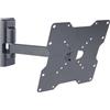 Meliconi CME ER 200 - Supporto TV con Braccio per estendere, ruotare e inclinare il tv, per Tv a Schermo Piatto da 26'' a 40'', VESA(mm): da 50x50, a 200x200, Made in Italy, Nero
