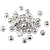 LA BOUTIQUE DE KARINE 200 Perline Metallo Argentato Chiaro Ø 3 MM - Intercalari Distanziale - Fai da