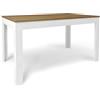 BricoShop24 Tavolo Allungabile da Pranzo 140x80 cm Noce e Bianco