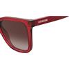 Moschino Love MOL077/S lenti rosse e rosse cristallo 💋Eleganti occhiali da...