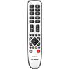 Meliconi Gumbody Pratico 2+ Telecomando Universale 2‑in‑1 per TV e Decoder, Corpo in Gomma Antiurto, Compatibile con 60.000+ Modelli, Funzione Learn, Tasti Grandi e Modalità Bambino