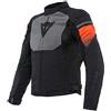 Dainese - Air Fast Tex Jacket, Giacca Moto Estiva, Tessuto QuickDry, Protezioni Morbide su Spalle e Gomiti, Giacca Moto da Uomo, Nero/Grigio/Bianco, 44