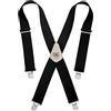 Custom Leathercraft 110BLK Heavy Duty work Suspenders, 110BLK