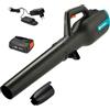 Gardena Soffiatore A Batteria PowerJet 18V P4A Set Pronto All'Uso: Rimozione delle foglie, Velocità regolabile, Elevato flusso d'aria, Leggero, Senza fili (14890-20)