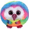 Ty- Owen Owl Puffies Peluche, Multicolore, 10cm, 42504 Owen Gufo