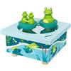 Trousselier S95005 Carillon con Figurine Magnetiche - Dancing Music Box, 21 x 10,5 x 13 cm, Multicolore (Magnetico Rana )