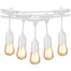 zencocco CATENA LUMINOSA CORDONIERA PENDENTE DA ESTERNO 10 METRI 10 LAMPADINE OPZIONALE