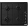 Candy Piano Cottura 4 Fuochi 60 cm Incasso a Gas Nero - CHW 6 LBB