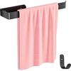 Gvolatee 1 pezzo 30 CM Porta Asciugamani Bagno e 1 pezzo Gancio Combinazione L