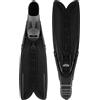 CRESSI Turbo Flex Fins Black 44/45, Pinna Leggera, Performante e Reattiva con Sistema Modulare Gara a Pale Intercambiabili Unisex Adulto, Nero