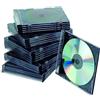 Q-Connect Porta CD/Dvd Q-Connect Slim Case Standard sp. 5 mm Nero/Trasparente conf. 25 Pezzi - KF02210