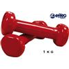 effea sport Pesi palestra manubri manubrio peso pesetti fitness 0,5 1 2 4 KG Antiscivolo