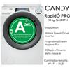CANDY LAVATRICE 10 KG 1600 GIRI A-20% RAPIDO' PRO VAPORE INVERTER CANDY RP6106BWMR8-S.