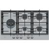 Bosch Piano Cottura a Gas 5 Fuochi 75 cm con Griglia in Ghisa Inox PCS7A5I90 Bosch