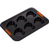 Le Creuset Stampo Antiaderente per 6 Muffin a Forma di Cuore PFOA Free Res