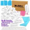 WJMY Stampi per Cake Design Stampini per Fondente 103 Pezzi Attrezzi per D